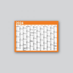 Trykt årskalender med flot design – praktisk planlægningsværktøj til kontor, hjem og markedsføring